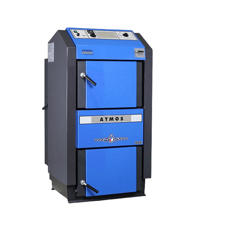 Holzvergaser Atmos GSE Serie 19 kW - Effizient Heizen mit Touch - Regelung 🌲🔥 - GEMA Shop