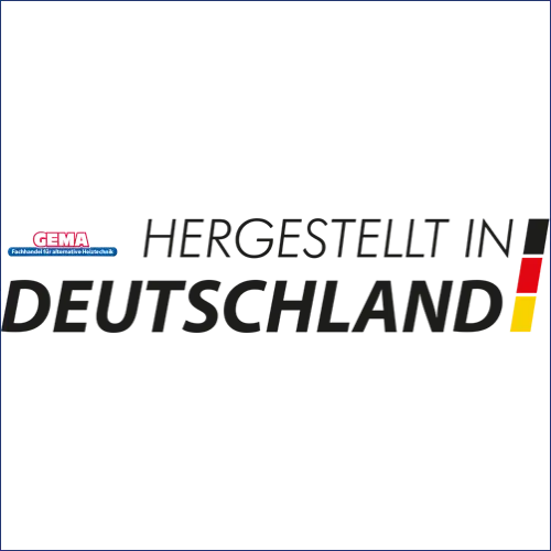 Pixelierte deutsche Flagge auf Produktbild des Holzvergaserkessels IBC GK-7k-öko