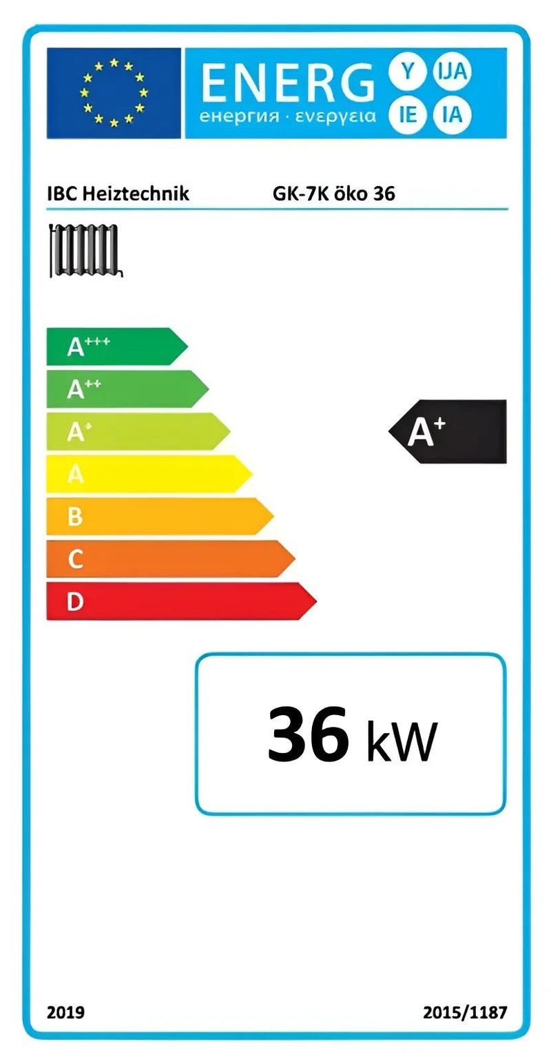 IBC Holzvergaserkessel GK - 7k - öko 32 kW – Gusskessel 🌱 Effizient 🔥 - GEMA Shop
