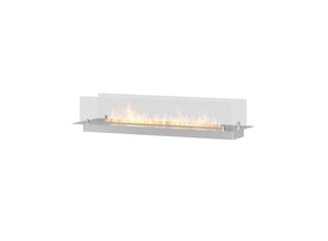 Moderner Bio-Ethanol-Kamin aus hochwertigem Stahlkamin für stilvolle und nachhaltige Raumgestaltung.