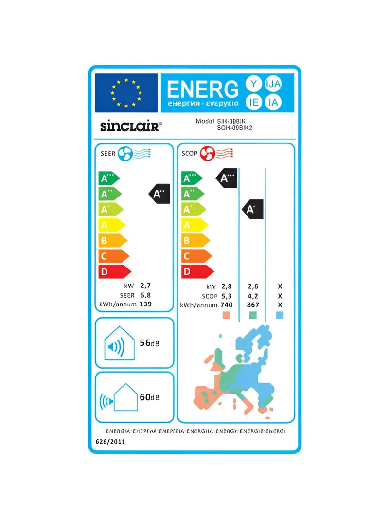 Keyon Split - Klimaanlage YAA1FB6 mit Frostschutz Funktion - GEMA Shop