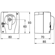 LK 950 Stellmotor 230 Volt Mischerantrieb mit 3 - Punkt SPDT - GEMA Shop