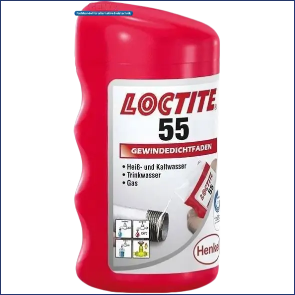 Rot Loctite 55 Gewindedichtfaden Schraubenkleber Container auf Produktbild