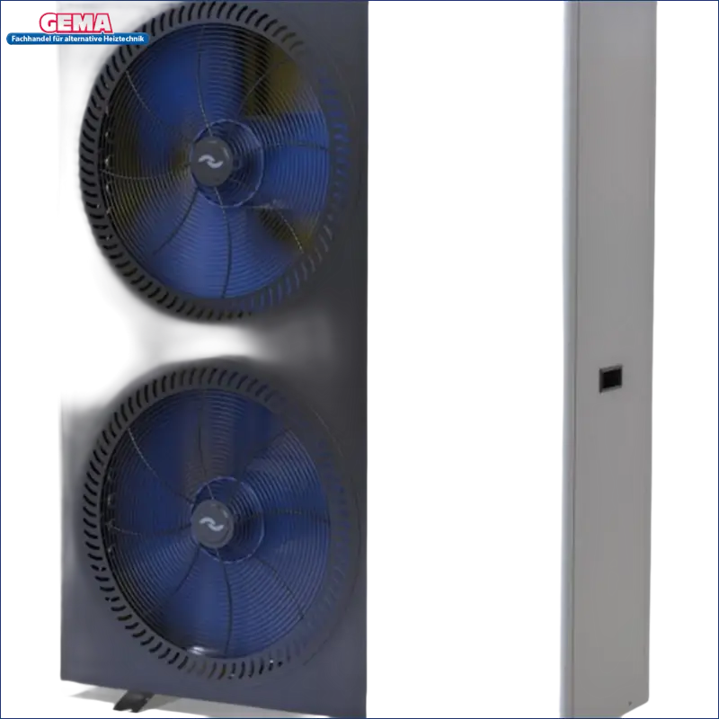 Zwei-Fan-Wärmepumpe Monoblock Luft-Wasser-Airterm von Deher zum Heizen und Kühlen