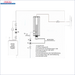 Diagramm eines Zentralheizungssystems für Nachheizmodul Notheizung Durchlauferhitzer MDC 230