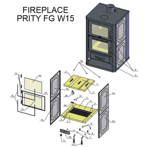 Moderner Kaminofen mit integriertem Backfach für effizientes Heizen und praktisches Backen