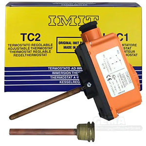 Regelthermostat inkl Tauchhülse für automatische Temperaturregelung 0°C - 90°C - GEMA Shop