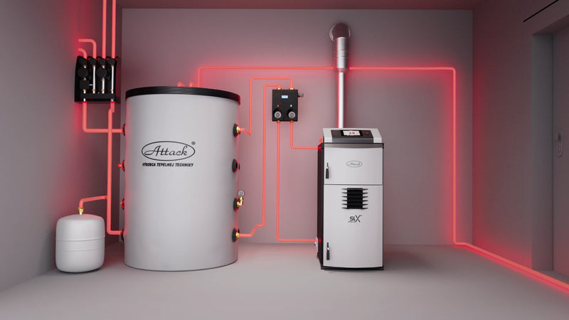 Chaudière à gazéification du bois Attack SLX 30 Pro 30 kW