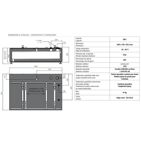Sockelwärmepumpenspeicher 100 Liter - Pufferspeicher Wärmepumpe - GEMA Shop