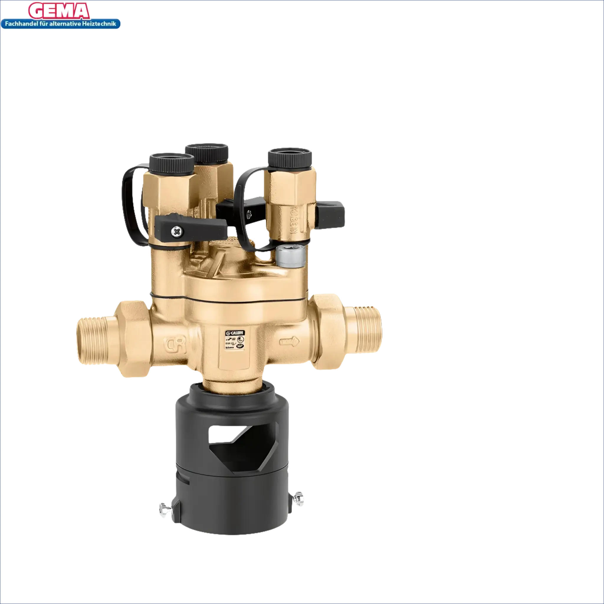 Brassmannifold mit schwarzen Fittings für kontrollierbare druckreduzierte zonen, techniche daten