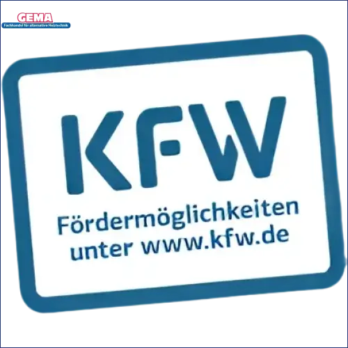 KfW Förderlogo auf Thermoflux PID Logic Kombi 45 kW Heizkessel mit pid logik kombi