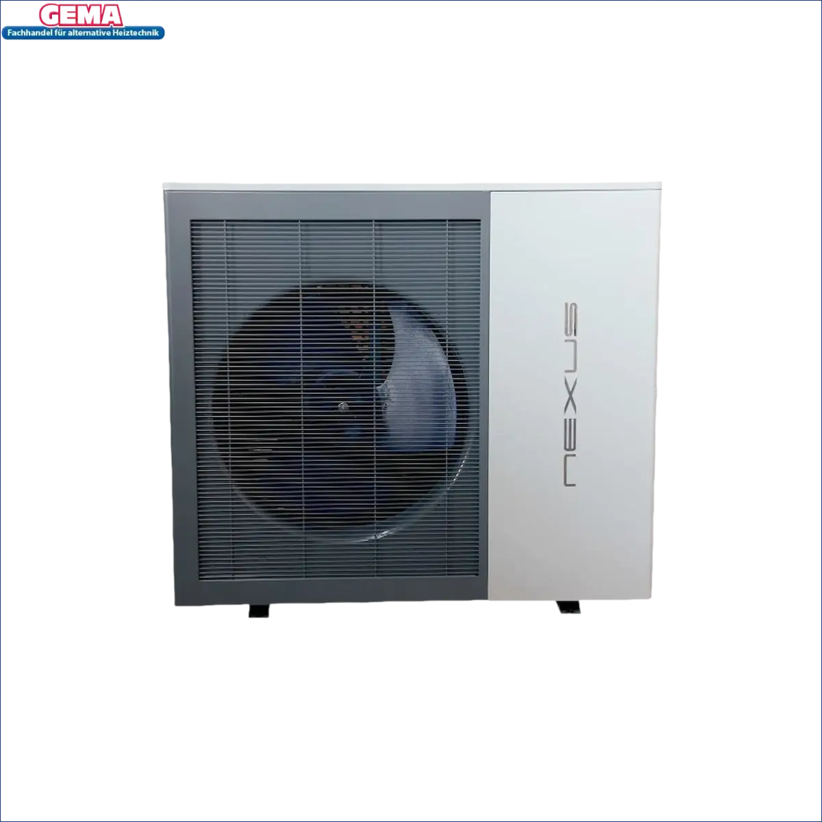 Graue und weiße Luft Wasser Wärmepumpe Monoblock Nexus M 13 kW Minimalsystem