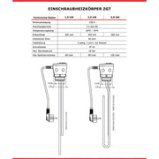 Warmwasserspeicher 100 L mit Incoloy 825 Heizstab 2 kW – Trinkwasserspeicher 🔥 - GEMA Shop
