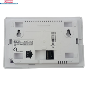 Weiße Gema ecoTouch Thermostat für Witterungsgeführte Regelung Gema Control 920 mit Internetmodul Econet Typ CT6